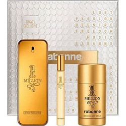 Paco Rabanne 1 Million Eau de Toilette 100ml + 10ml + Deodorant Stick 75gr