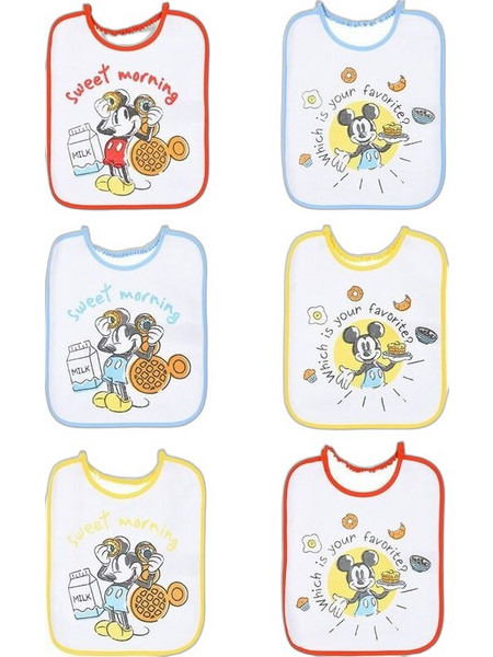 Sun City Χ25/26 Mickey Σετ Σαλιάρες 6τμχ