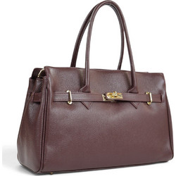 Passaggio Leather Γυναικεία Τσάντα Χειρός Δερμάτινη Μπορντό 5506-KR-32