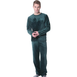 Mario Uomo Χειμωνιάτικες Ανδρικές Πιτζάμες Fleece Χακί 26650-091