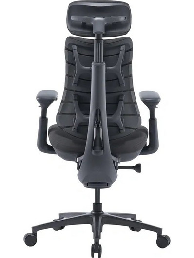 LiberNovo Omni Pro 45 Καρέκλα Διευθυντική με Προσκέφαλο Ανάκλιση και Ρυθμιζόμενα Μπράτσα Ανθρακί