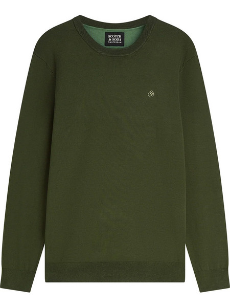 Scotch & Soda Ανδρικό Πουλόβερ Χακί 183601-301