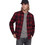 Jack & Jones Ανδρικό Πουκάμισο Βαμβακερό Καρό Μακρυμάνικο Κανονική Γραμμή Overshirt Μπορντό 12301357