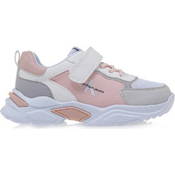 Xti Παιδικά Sneakers Λευκά Γκρι Ροζ 16193249