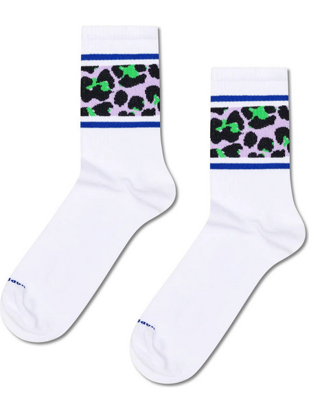Happy Socks Leo Ανδρικές Κάλτσες Ψηλές Λευκές P006901