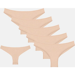 Donella Βαμβακερά Γυναικεία Brazil Μπεζ 5Pack 4071T