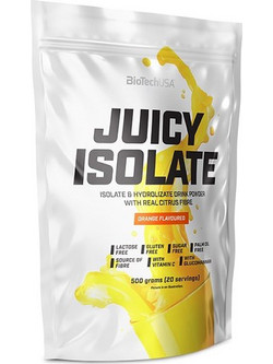 Biotech USA Juicy Isolate Orange Πρωτεΐνη Ορού Γάλακτος Χωρίς Λακτόζη & Γλουτένη 500gr