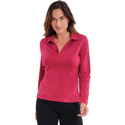 Gerry Weber Γυναικεία Μπλούζα Polo Μακρυμάνικη Φούξια N70950696038