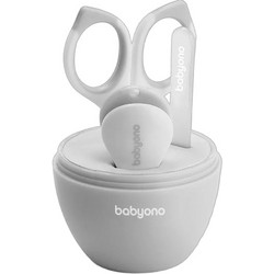 BabyOno Σετ Βρεφικό Ψαλιδάκι Νυχιών Νυχοκόπτης & Λίμα Νυχιών Λευκά με Θήκη 3τμχ BN398/03