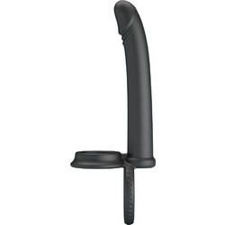 Pretty Love Moses Strap On με Dildo 19cm Μαύρο