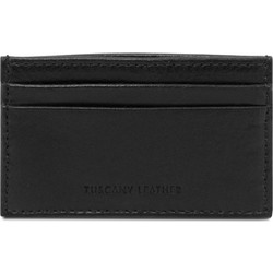 Tuscany Leather Μεγάλο Δερμάτινο Γυναικείο Πορτοφόλι Καρτών Μαύρο TL142473