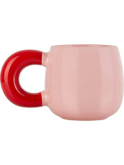 Estia Bubbli Κούπα Κεραμική Ροζ Κόκκινη 410ml