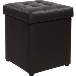 32388 ΣΚΑΜΠΩ ΜΕ ΑΠΟΘΗΚΕΥΤΙΚΟ ΧΩΡΟ PU ΚΑΦΕ CUBE HM224.03--38X38X36.5ΥΕΚ