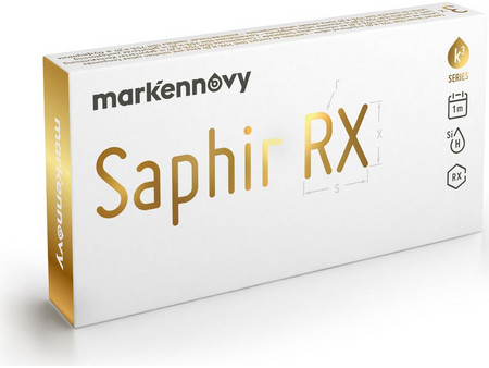 Mark'ennovy Saphir RX Μηνιαίοι Φακοί Επαφής Σιλικόνης Υδρογέλης 3τμχ