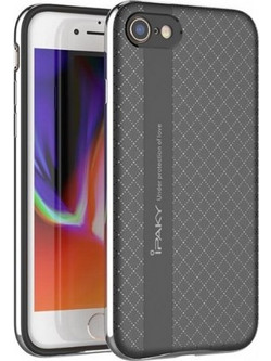 Θήκη iphone 7/8 iPaky Bumblebee Neo Hybrid Σιλικόνης με Πλαστικό PC Πλαίσιο - 4246 - Ασημί - OEM