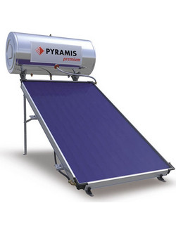 Pyramis Premium Ηλιακός Θερμοσίφωνας 160lt 2.3m² Διπλής Ενέργειας