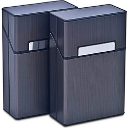 Extra Heavy Duty Cigarette Tin - Strong Magnetic Lock - Elegant Metal Cigarette Case (1 piece)