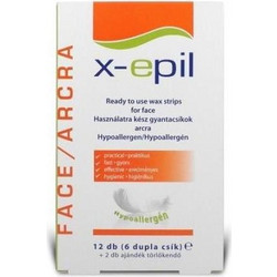 X-epil Ταινίες Αποτρίχωσης για Πρόσωπο 12τμχ