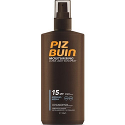Piz Buin Moisturizing Ultra Light Sun Αντηλιακό Spray Σώματος SPF15 200ml