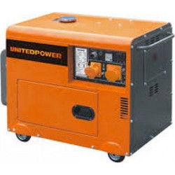 United Power DG 5500 SE-3 Αθόρυβη Γεννήτρια Πετρελαίου Τριφασική με Μίζα 5KVA
