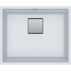 Franke Kubus 2 KNG 110-52 Υποκαθήμενος Νεροχύτης Γρανίτη Polar White 56x46cm