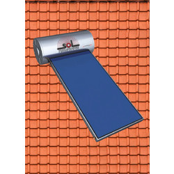 SOL-Violaris EnergyPro Ηλιακός Θερμοσίφωνας 100lt 1.5m² Glass/Ral Διπλής Ενέργειας