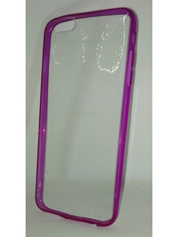 Θήκη TPU Gel για Apple iPhone 6 Plus Clear purple (ΟΕΜ)