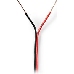 NEDIS CAGW0350BK1000 Speaker Cable 2x 0.35 mm2 100 m Wrap Black/Red NEDIS
