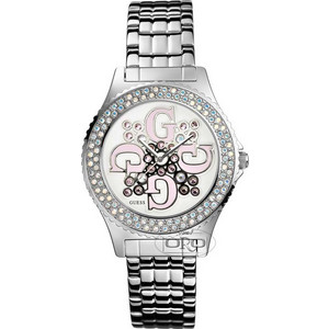 Guess Quatro Stones Set Case Γυναικείο Ρολόι με Ασημί Μεταλλικό Μπρασελέ 10579L1 Guess Quatro Stones Set Case Γυναικείο Ρολόι με Ασημί Μεταλλικό Μπρασελέ 10579L1