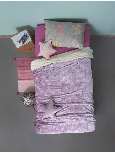 Palamaiki Sky Girl Κουβέρτα Αγκαλιάς Fleece 80x90 Λιλά