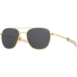 American Optical Original Pilot Gold Ανδρικά Γυαλιά Ηλίου Aviator Μεταλλικά Χρυσά με Μαύρο Polarized Φακό