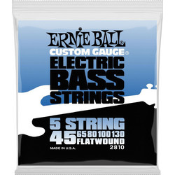 Ernie Ball 2810 FlatWound Σετ 4 Χορδές Ηλεκτρικού Μπάσου Stainless Steel 45-130"