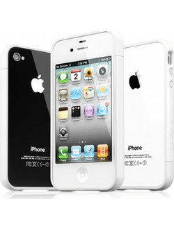 Volte-Tel Bumper 2 Pcs + Screen Protector White (iPhone 4 / 4S)