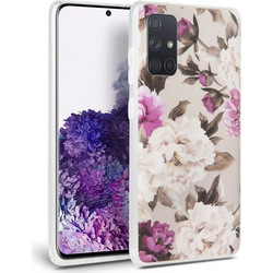 Tech-Protect TPU Back Cover Floral Beige (Galaxy A51)