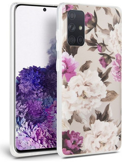 Tech-Protect TPU Back Cover Floral Beige (Galaxy A51)
