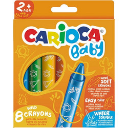 Carioca Baby Κηρομπογιές για Μωρά Σετ 8τμχ