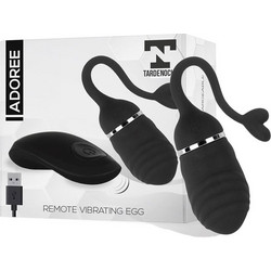 Tardenoche Adoree Vibrating Egg Δονητής Egg για Ζευγάρια με Τηλεχειριστήριο 17cm Μαύρος