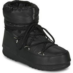 Moon Boot Low Nylon Γυναικεία Μποτάκια Χιονιού Δερμάτινα Μαύρα 24009300-001