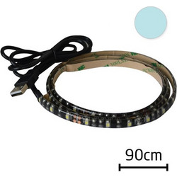 LED strip with USB Geti GLS33C, 90 cm, cold white