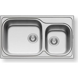 Pyramis Amaltιa Plus Ένθετος Νεροχύτης Inox Σαγρέ 86x50cm 107125101