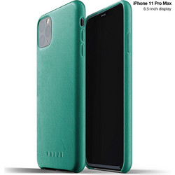 Mujjo Full Leather Back Cover Green (iPhone 11 Pro Max)