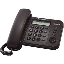 Panasonic KX-TS560 Ενσύρματο Τηλέφωνο για Ηλικιωμένους Μαύρο