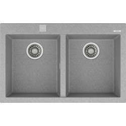 Teka Forsquare 2C 790 TG Ένθετος Νεροχύτης Γρανίτη Stone Grey 79x50cm