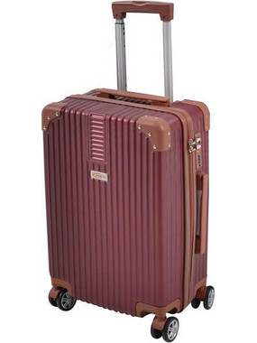 Ankor 798834 Βαλίτσα Καμπίνας 50x34x21.5cm με 4 Ρόδες Μπορντό