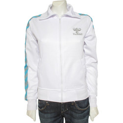 Hummel Atlanta Γυναικεία Ζακέτα Φούτερ Μακριά με Φερμουάρ Λευκή 38687-9070