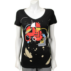 Hummel Katia Γυναικείο Αθλητικό T-Shirt Μαύρο 08195-2001