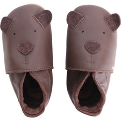 Bobux Soft Sole Βρεφικά Slip Ons Αγκαλιάς Σοκολατί 1000-081-30
