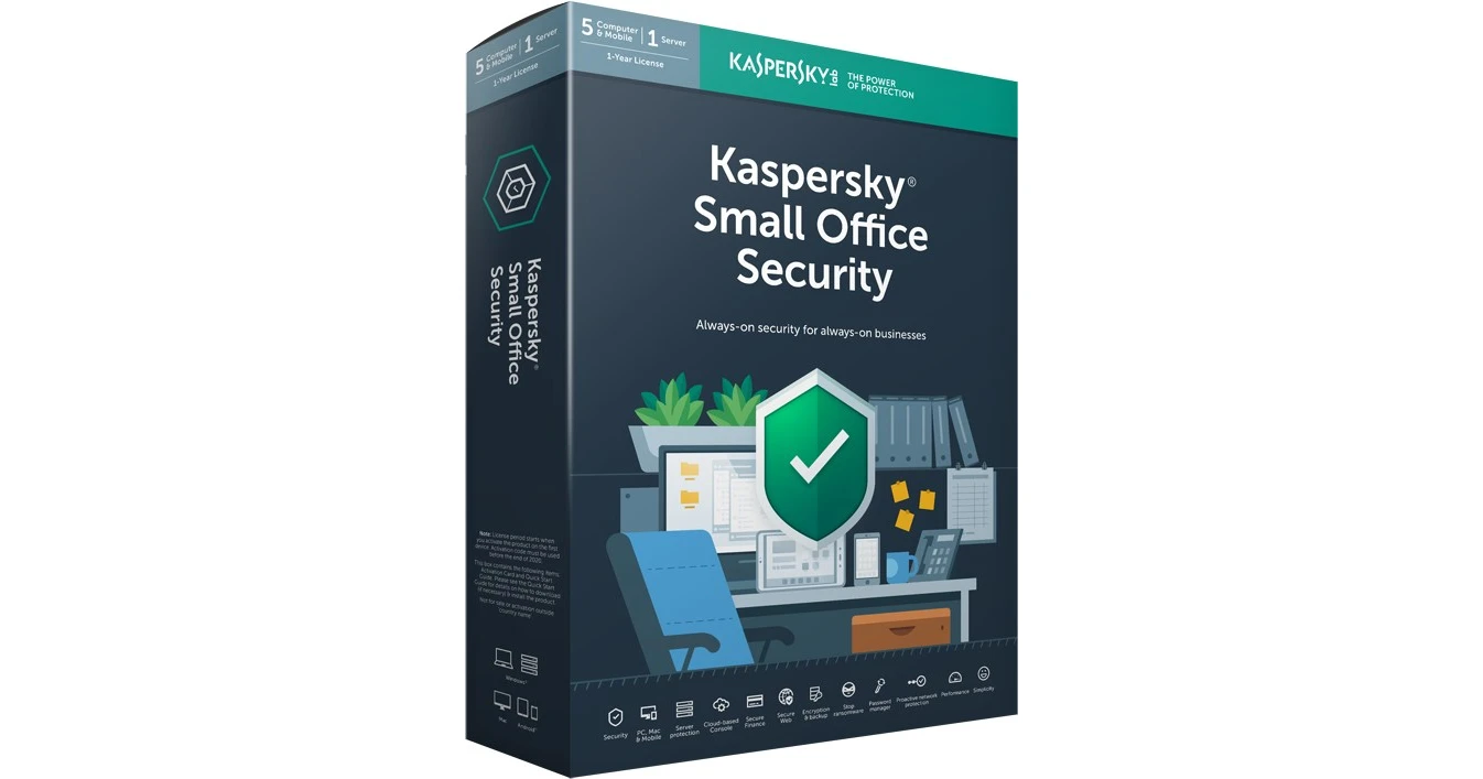 Kaspersky Small Office Security V8 (1 Server / 5 Devices / 5 Mobile
