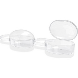 KW Pacifier Cases - Σετ 2 Σκληρές Θήκες για Πιπίλα Μωρού - Transparent (54131.01)
