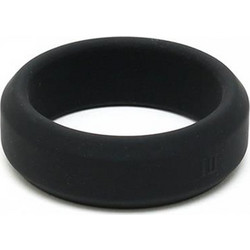 Rimba Bondage Play Soft Flexible Cock Ring-o 45mm Ελαστικό Δαχτυλίδι Πέους Σιλικόνης 4.5cm Μαύρο